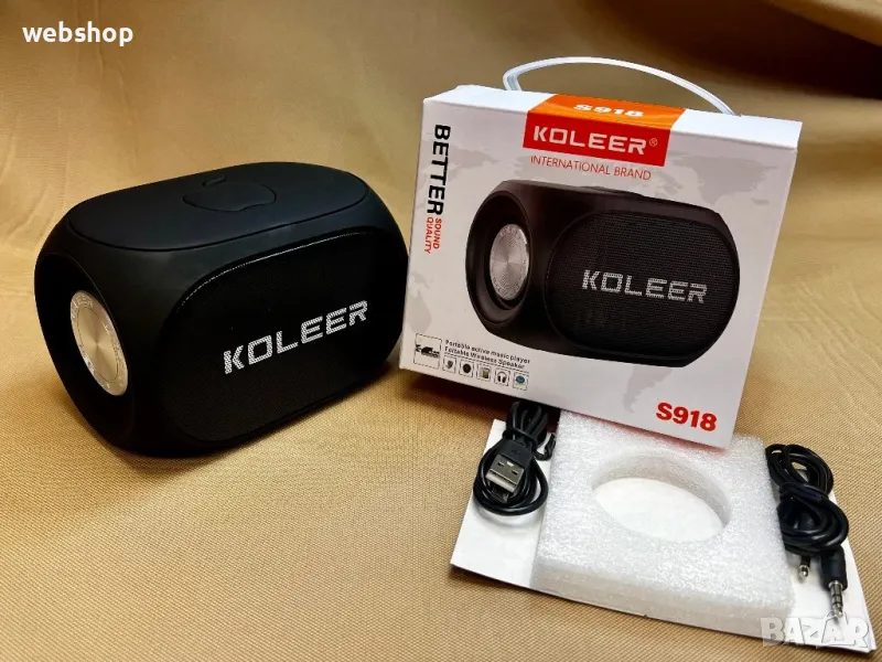 Безжична Bluetooth Tонколона Koleer S918 FM/TF/USB/BT, снимка 1