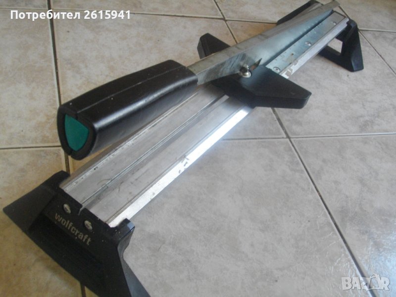 Немска Профи Алуминиева Гилотина Резачка За Рязане На Ламинат Паркет-WOLFCRAFT LC600-Отлична, снимка 1