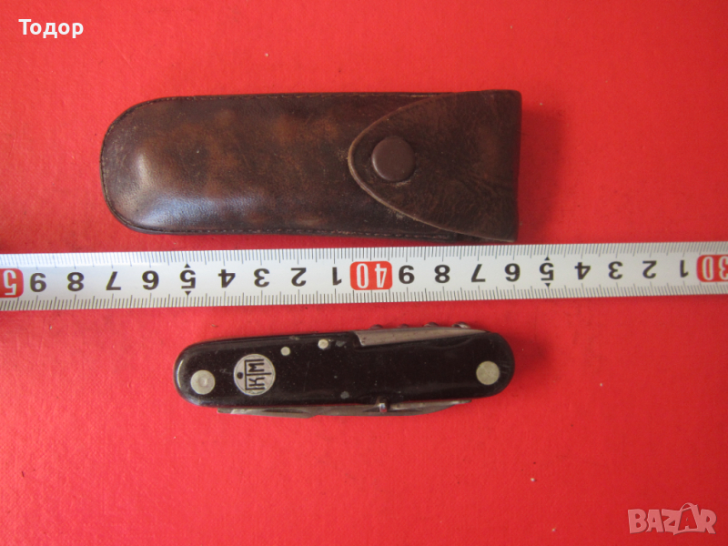 Уникален нож Алкосо Солинген 3 Райх в калъф, снимка 1