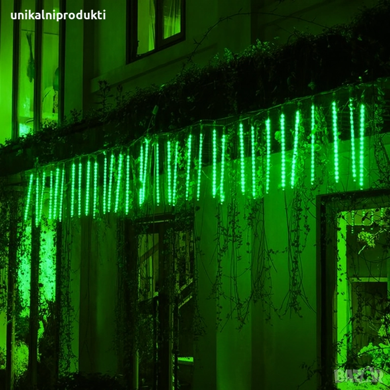 НОВО Падащ сняг GRINCH 3м х 50см 8бр. пури с функция стичаща светлина , снимка 1