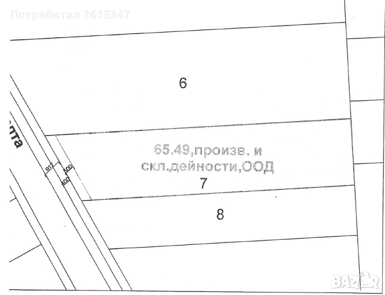 УПИ статут 'Производствена, складова и общественообслужваща дейност', с. Строево, снимка 1