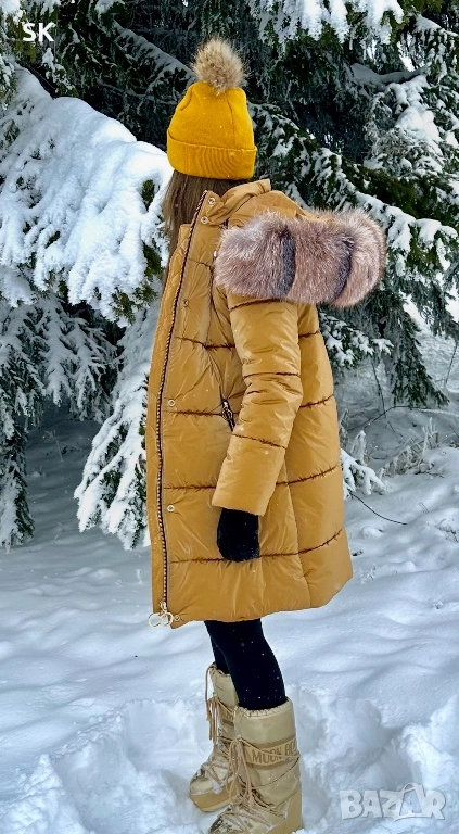 Златно Якенце с естествен пух, снимка 1