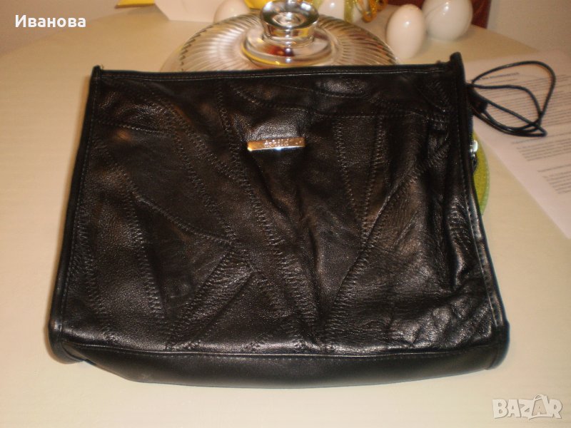 Намаление! Нов голям несесер от естествена кожа 30/22/6 см., снимка 1