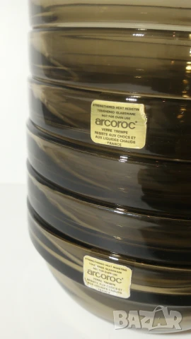 Лот 6 малки френски купички от закалено стъкло Arcoroc, снимка 3 - Прибори за хранене, готвене и сервиране - 51317280