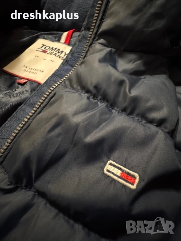 TOMMY JEANS – Дълго капитонирано яке с качулка – Черно – Размер XS, снимка 5 - Якета - 53257066