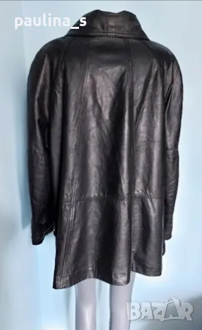 Два броя / Естествена кожа и велур / преходно палто / манто "Vera Pelle" / голям размер , снимка 8 - Палта, манта - 43621932