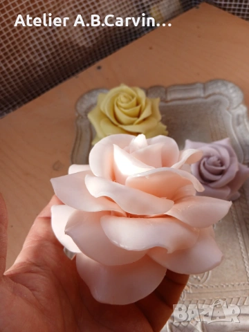 декоративни ароматни сапунени цветя, снимка 2 - Изкуствени цветя - 53502154