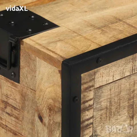 vidaXL Бюфет, 100x31x60 см, грубо мангово дърво масив, снимка 5 - Бюфети - 56146549