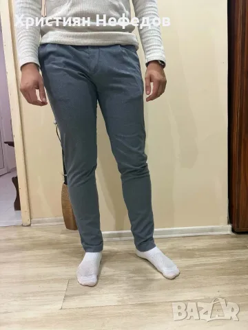 Мъжки панталон slim fit Lindbergh размер XL, снимка 3 - Панталони - 56106575
