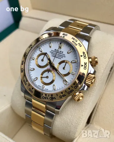 Rolex Daytona two tone white , снимка 3 - Луксозни - 48297670