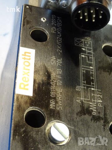 Хидравличен разпределител BOSCH Rexroth WRPE 10F1B 70L-2X/G24KO/B5M, снимка 11 - Хидравлични и пневматични чукове - 40528215