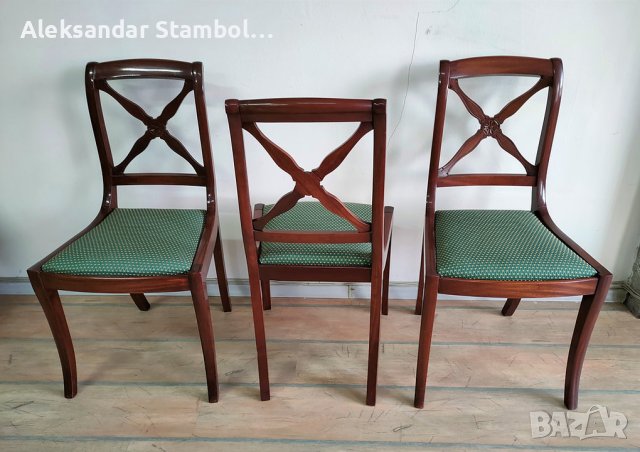 Три стола от масив, снимка 3 - Столове - 41446636