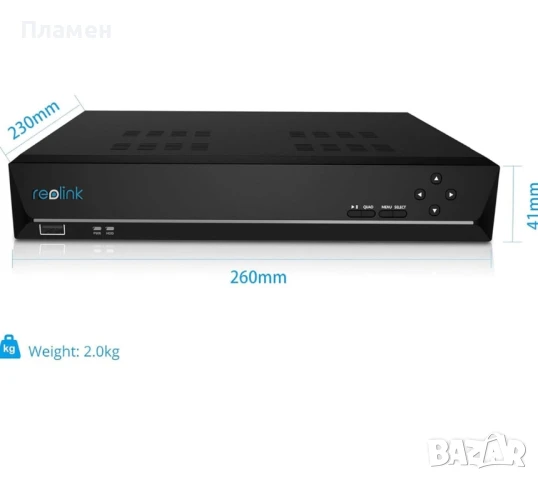 NVR Reolink RLN8-410 8 канален 8 MP + 2TB HDD, снимка 7 - Комплекти за видеонаблюдение - 51069902