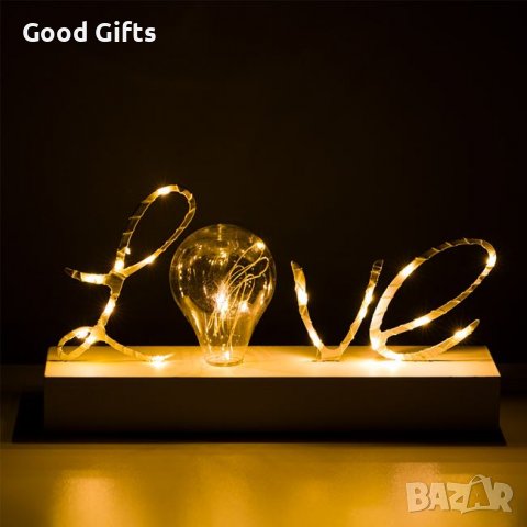 Декоративен светещ надпис Love , 26 LED