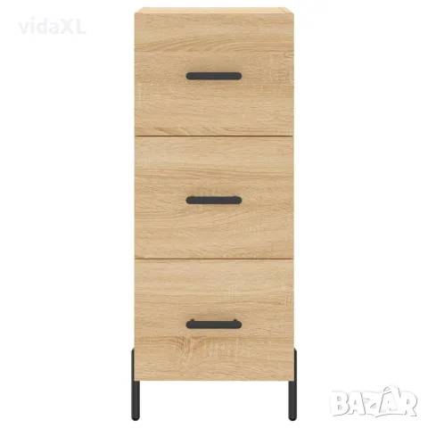 vidaXL Висок шкаф, сонома дъб, 34,5x34x180 см, инженерно дърво, снимка 5 - Бюфети - 56146731