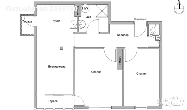 Продавам апартамент, снимка 1