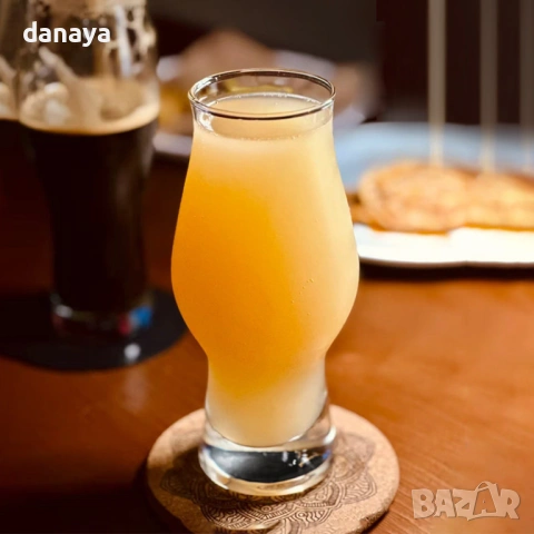 6324 Елегантни стъклени чаши за бира или коктейли, 6 броя, снимка 2 - Чаши - 53673194