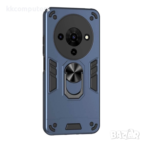 ZTE Blade A76 4G калъф – удароустойчив PC + TPU гръб с пръстен и стойка