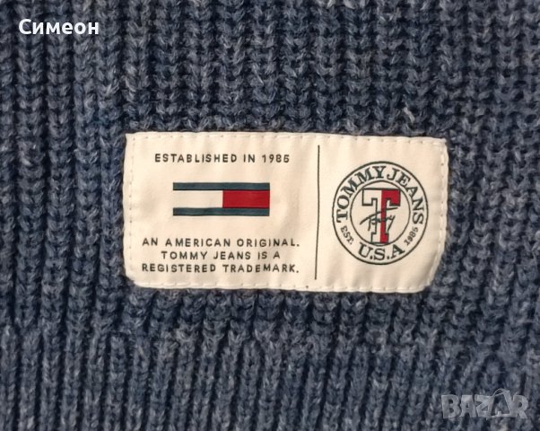 Tommy Hilfiger Pullover оригинален пуловер S памучен топъл Tommy Jeans, снимка 4 - Пуловери - 44303963