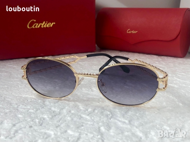 Cartier 2022 унисекс слънчеви очила елипса дамски мъжки, снимка 4 - Слънчеви и диоптрични очила - 36092760