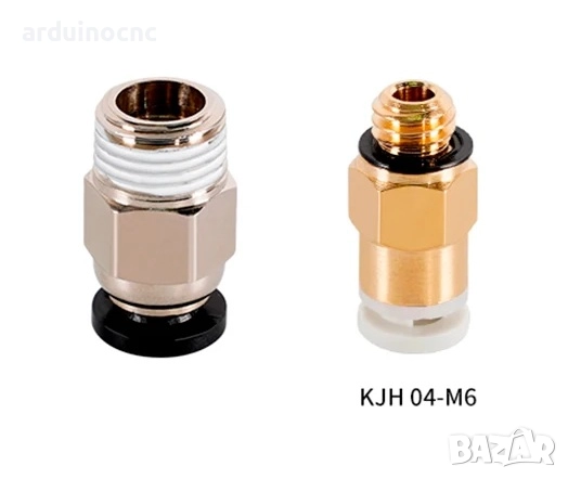 Пневматичен фитинг Бърза връзка Bowden конектор хидравличен щуцер PC4-M10 PC4-M6 3D Printer PTFE