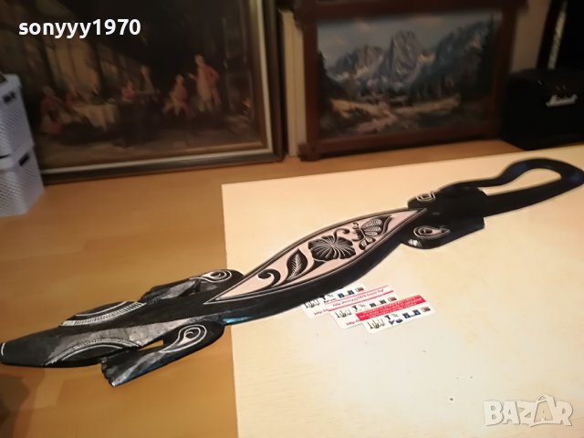 ДЪРВЕН САЛАМАНДЪР-1 МЕТЪР 2512221230, снимка 3 - Антикварни и старинни предмети - 39105548