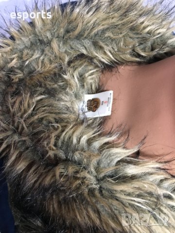 Зимно яке с пух Ed Hardy by Christian Audigier Tatoo Tiger Wolf bird S Small, снимка 9 - Суичъри - 25777992