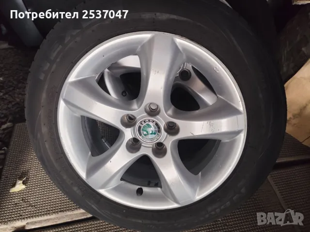4бр гуми NEXEN с джанти за SKODA 195/55R1, снимка 2 - Гуми и джанти - 49207063