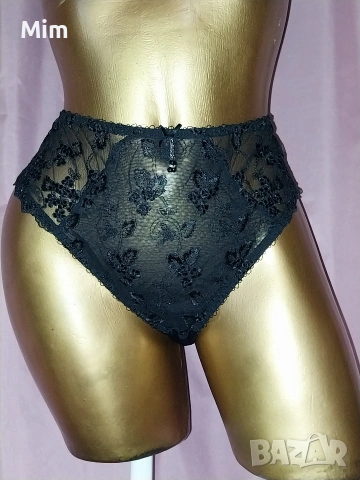  Резервирани LASCANA 44/46 Черна еластична бикина с дантела 