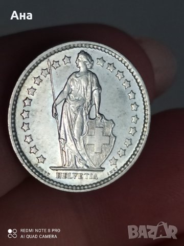1/2 франка швейцарски унк сребро 1957 г

, снимка 5 - Нумизматика и бонистика - 41750519