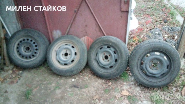 Зимни гуми+ Джанти за vw 14ки , снимка 1 - Гуми и джанти - 38937664