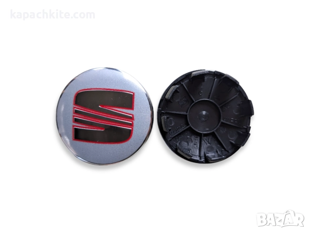 Капачки за джанти за Seat Сеат 56mm 60mm 63mm - Сребристи, Черни, снимка 8 - Аксесоари и консумативи - 52676738