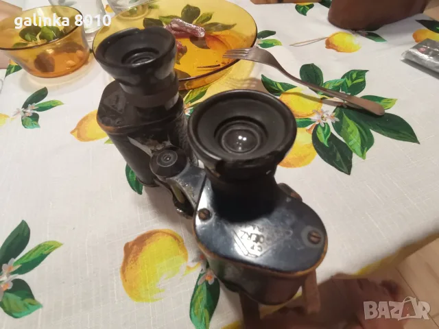 Стар Немски бинокъл със скала първс световна война, снимка 6 - Антикварни и старинни предмети - 55852021