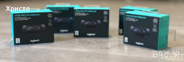 НОВО!!! Web камера Logitech HD Pro C920, Fulll HD, Черна , снимка 2 - HD камери - 42696142
