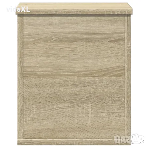 vidaXL Кутия за съхранение дъб сонома 30x35x35 см инженерно дърво, снимка 4 - Скринове - 56148209