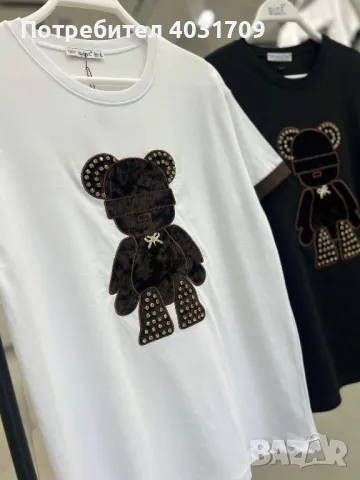 Тениска с мече , снимка 3 - Тениски - 49929909