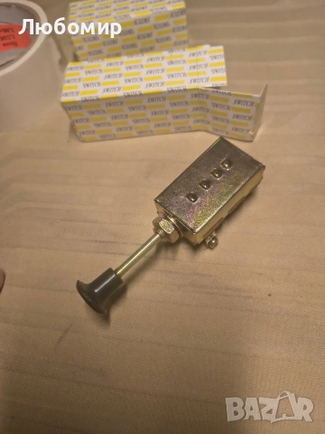 Универсален превключвател за лампи за стари автомобили тип JK108-A, 3 позиции, NOS, снимка 6 - Аксесоари и консумативи - 53476221