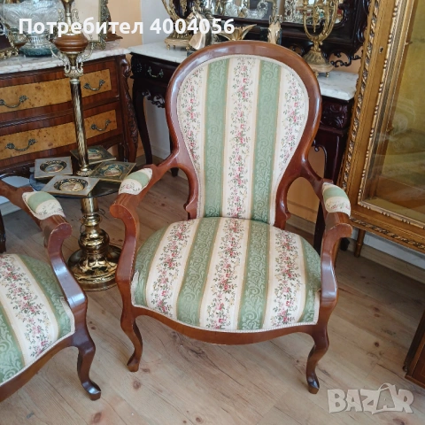 Две кресла, снимка 4 - Антикварни и старинни предмети - 53574096