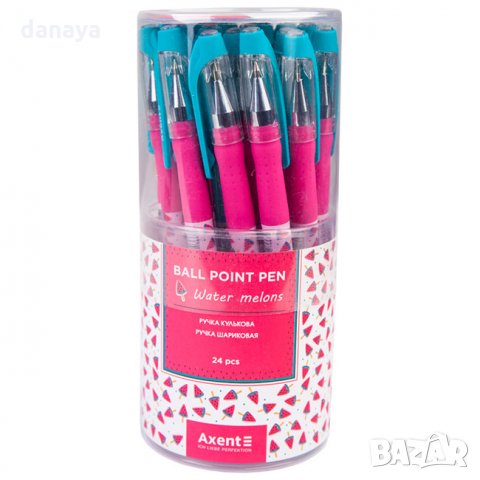 2365 Син химикал с капачка и принт Резенчета диня, 0.5mm, снимка 2 - Ученически пособия, канцеларски материали - 33921579