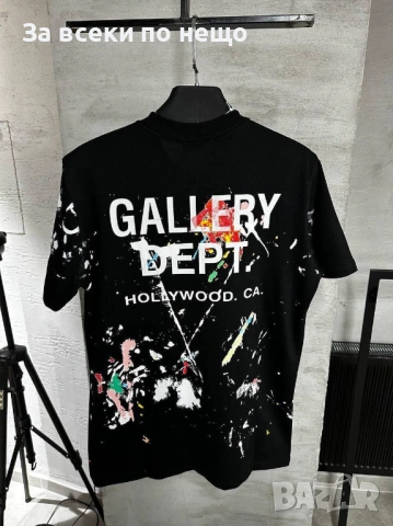 Gallery Dept Мъжка Черна Тениска👕Мъжка Блуза С Къс Ръкав В Черен Цвят Амири Код MensPoint46, снимка 2 - Тениски - 53716155