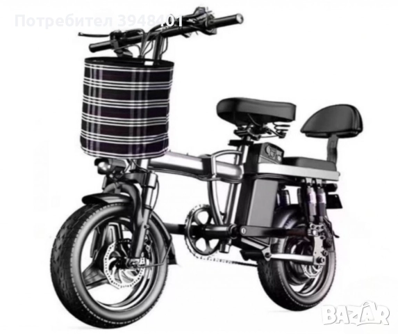 Ел. велосипед BK10 – 48V литиева батерия, 25 км/ч, 400W двигател