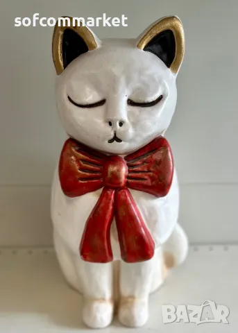 Керамична фигура на коте, снимка 3 - Декорация за дома - 49827897
