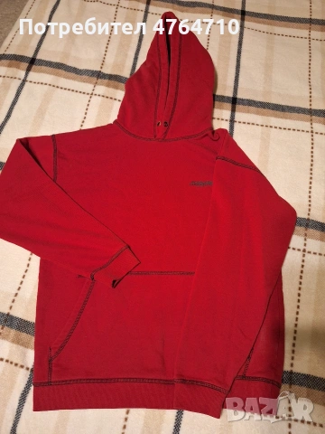 червено мъжко худи 