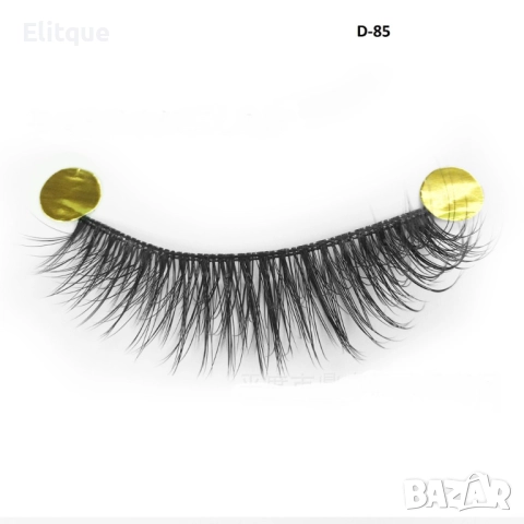 Комплект от 10 бр. 3D изкуствени мигли ръчна изработка HZS351, снимка 5 - Други - 52830543