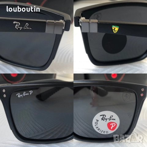 Ray Ban Ferrari класически мъжки слънчеви очила с поляризация, снимка 4 - Слънчеви и диоптрични очила - 52916146