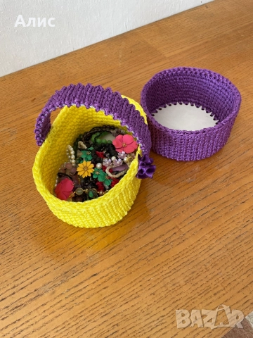 Коледни кошнички, ръчна изработка, снимка 3 - Декорация за дома - 52438506