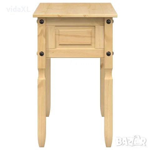 vidaXL Конзолна маса "Corona" 115x46x73 см борово дърво масив, снимка 5 - Маси - 56147393