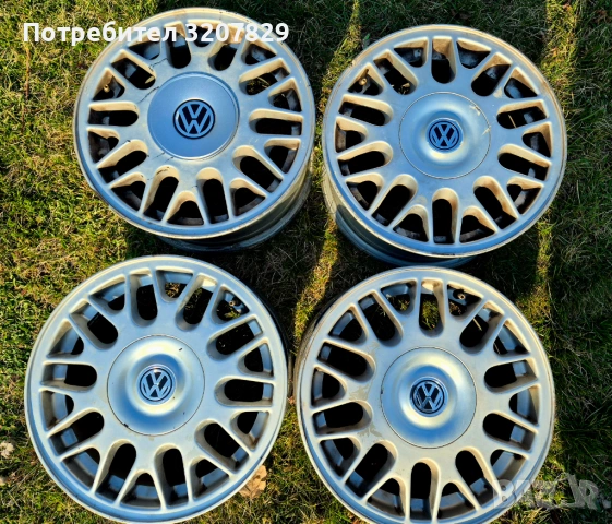 Комплект алуминиеви джанти 15 цола за Volkswagen/Фолксваген 4*100 ET45, снимка 5 - Гуми и джанти - 53857175