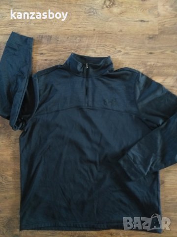 under armour  Storm Armour Fleece Icon 1/4 Zip-Up - страхотна мъжка блуза ХЛ, снимка 6 - Спортни дрехи, екипи - 42081562