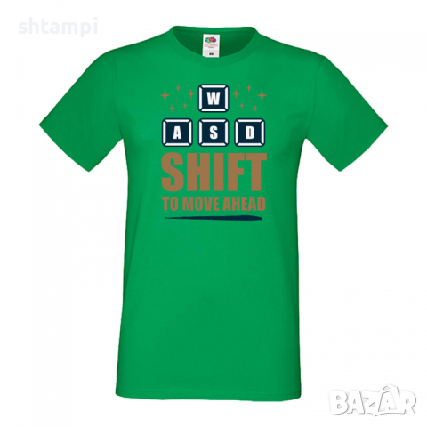 Мъжка тениска WASD Shift To Move, снимка 6 - Тениски - 36196151